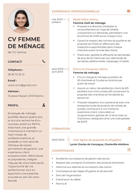 intitulé poste femme de ménage|Modèle de description demploi de femme de ménage pour les。